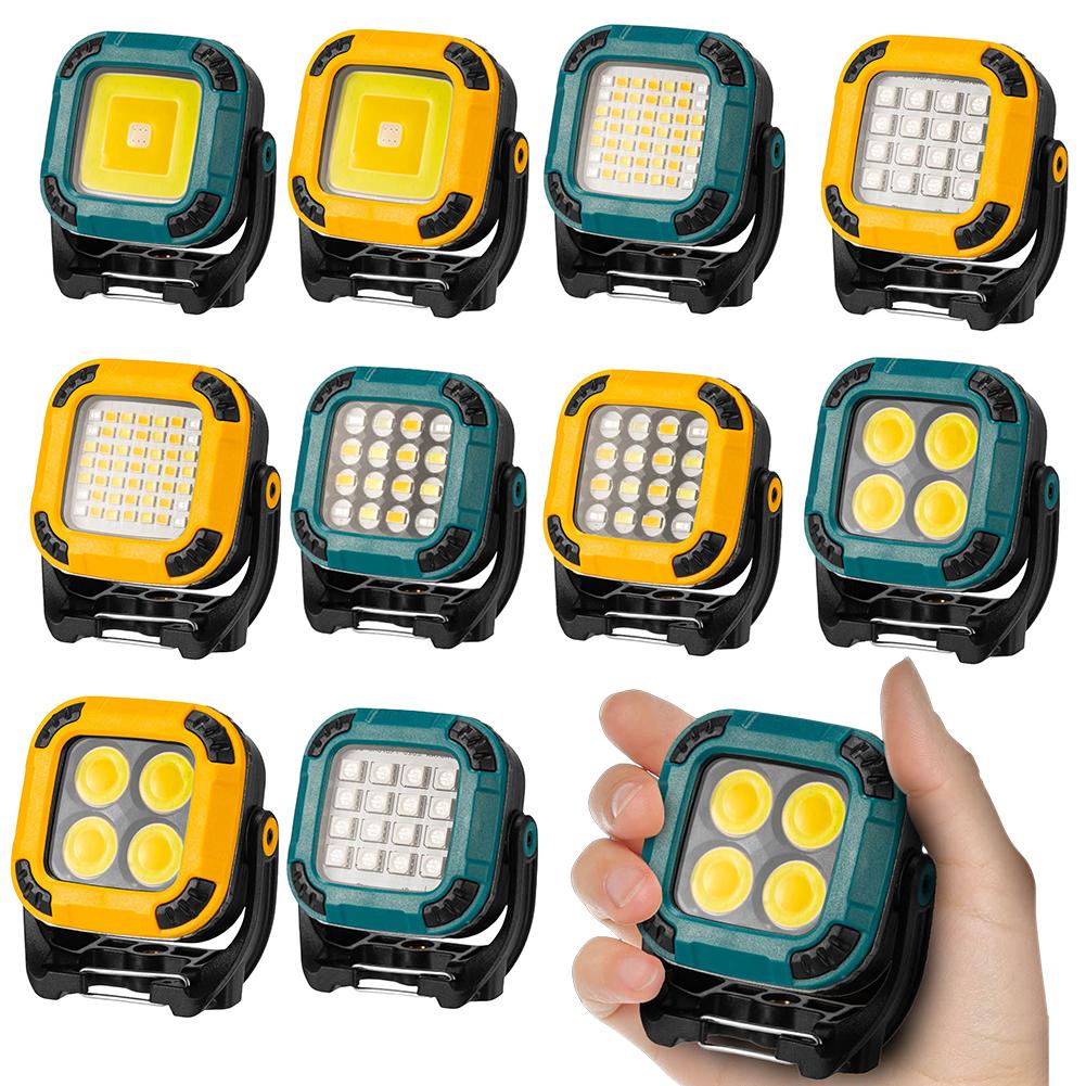 LED Full Scene Work Light Waterproof Magnetic Camping Light COB Emergency Light for Car Repairing Emergency Job Site Lighting