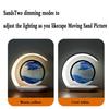 Wireless Charging Dynamic Sandscape Lamp Decor Magnetic Charger For Office Bedroom Table Night Bathroom Home Sensory Meditation