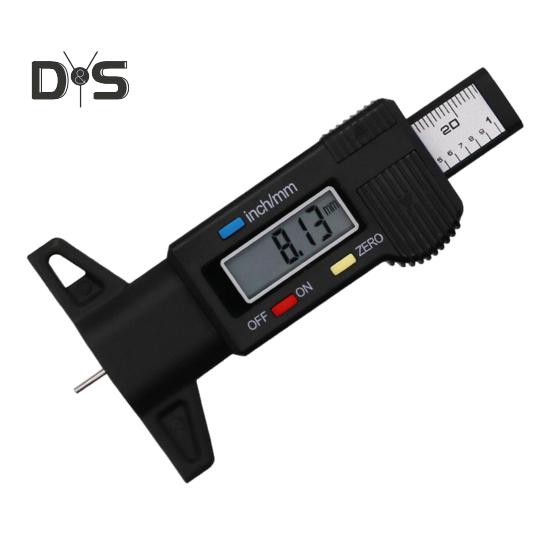 

Цифровой измеритель глубины протектора шин, высокая точность, компактный дизайн, портативный большой экран, легко читаемый измеритель глубины протектора шин для легковых и грузовых автомобилей чёрный