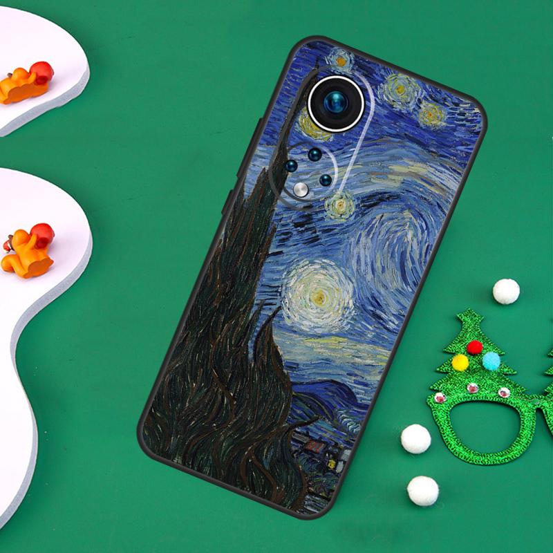 Ölgemälde Van Gogh Hülle Für Honor 200 Pro X9c X9b X9a X8a X8b X7a X6a X8 X9 50 70 90 Magic 5 6 7 Lite Abdeckung
