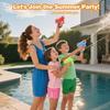 2Pcs Water Guns Toys for Kids Adults Colorful Squirt Water Pistols Summer Water Soaker Gun for Swimming Pool Outdoor Games Beach