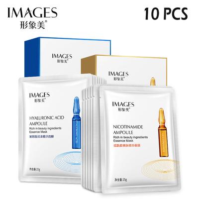 Masque facial à l'essence de peau Niacinamide, rétrécit les pores, hydratant, Ampoule à l'acide hyaluronique