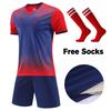 Adult Football Jerseys Shorts Children's Soccer Clothes Maillot de football Men Training Kits Clothing
