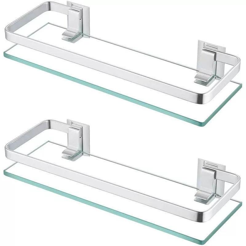 Bathroom Items Bore Glass Shelf Storage Shower Organiser Accessories Organizers Wall Shelves Hardware Fixture Home Improvement