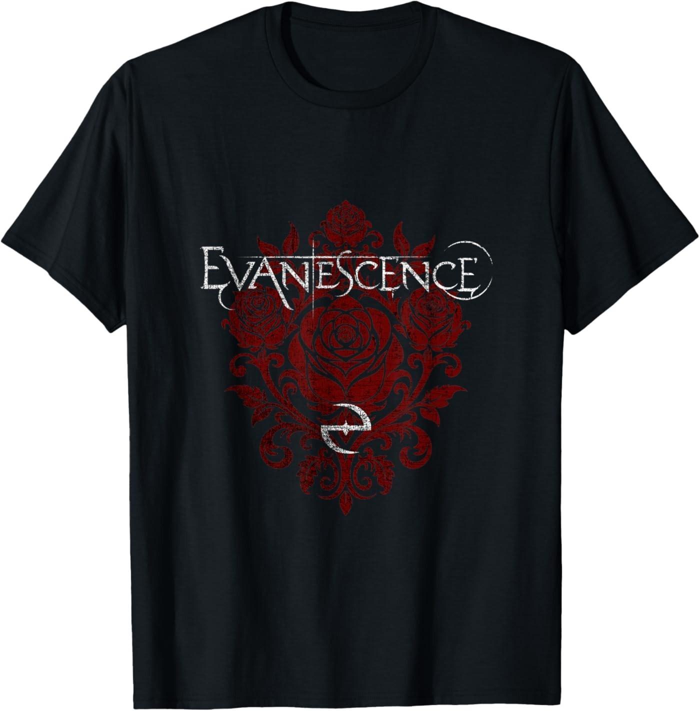 Evanescence Rose Logo T-Shirt S разноцветный