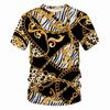 Summer New Men's T-shirt 3D Printed Chain Fashion Trend Street Leisure Comfortable Top Plus Size Short Sleeve