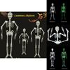 Halloween Scary Prop Luminous Hanging Human Skeleton Outdoor Party Decoration