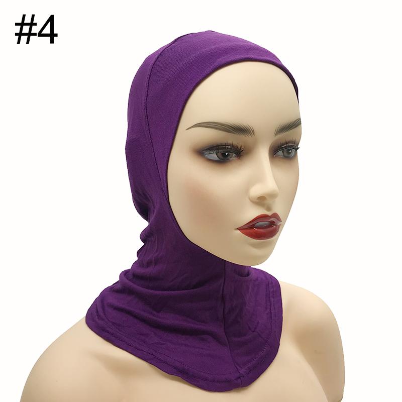 High Qualit Modal Muslim Women Ninjas Cap Full Cover Inner Hat Islamic Undercap Hijab Comfortable Bonnet Headcloth Neck Cover