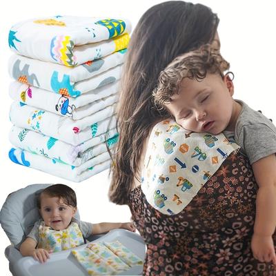 1/3/6pcs Baby Muslin Washcloths,  Newborn Baby Face Towel Reusable Wipes and Shower Gift for Baby Registry