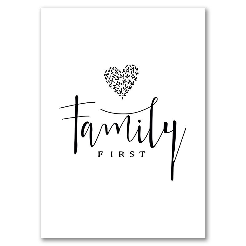 Linea astratta mamma bambino mano cuore minimalista arte murale tela pittura nordica poster e stampe quadri da parete decorazioni per la camera dei bambini