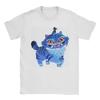 Cute Demon Cat K Pop Demon Hunter Cotton T-Shirt Men Summer Y2K Casual T Shirts Crew Neck Trending Women Oversized Print Clothes