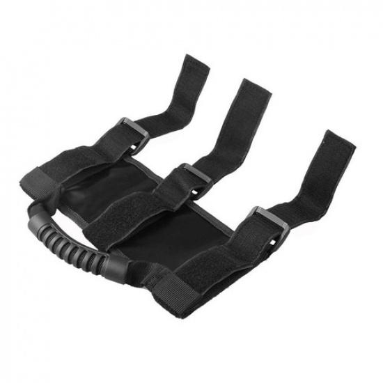 Black Ultimated Roll Bar Grab Handles Set of 4pcs Fits Jeep Wrangler YJ TJ JK JL