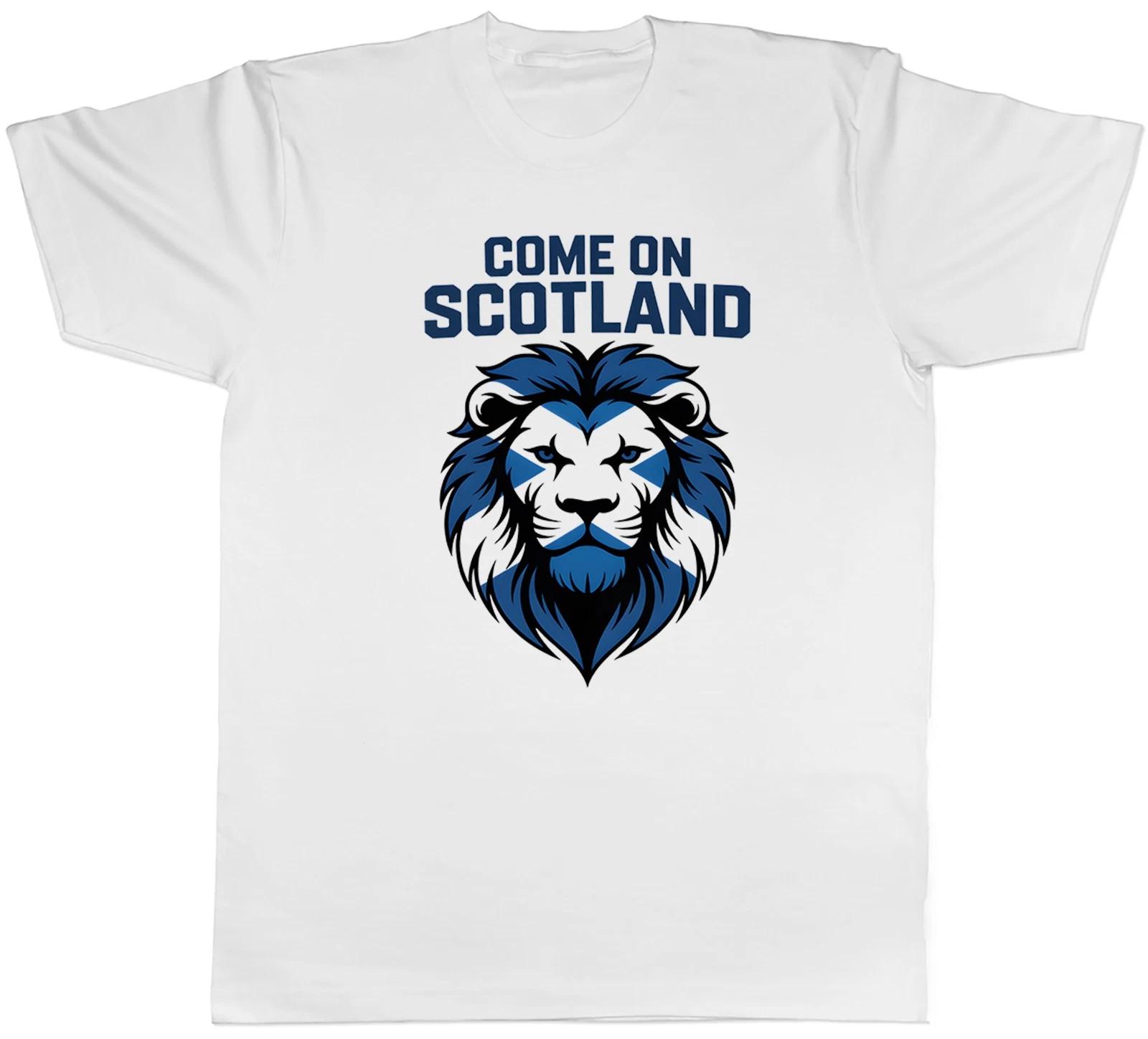 Come on Scotland Football Lion Head Footy Fan Mens T-Shirt Tee Gift Top XXL