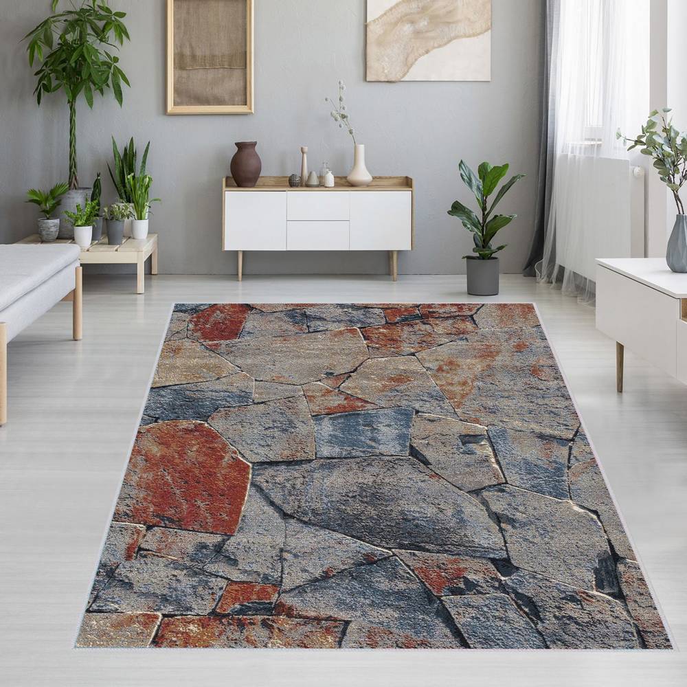 

Eliana Home Washable Printed Carpet LNA1272 50x80 серый