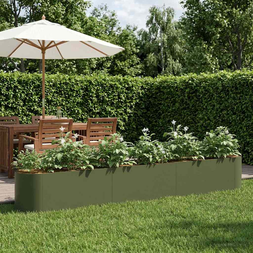 Raised Garden Bed Olive Green 280 X 40 X 40 Cm