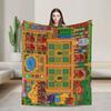 Stardew Valley Farm Plush Blanket Girls Boys  Flannel Throw Blanket For Couch Bed Super Soft Custom Quality Bedspread Gift Idea