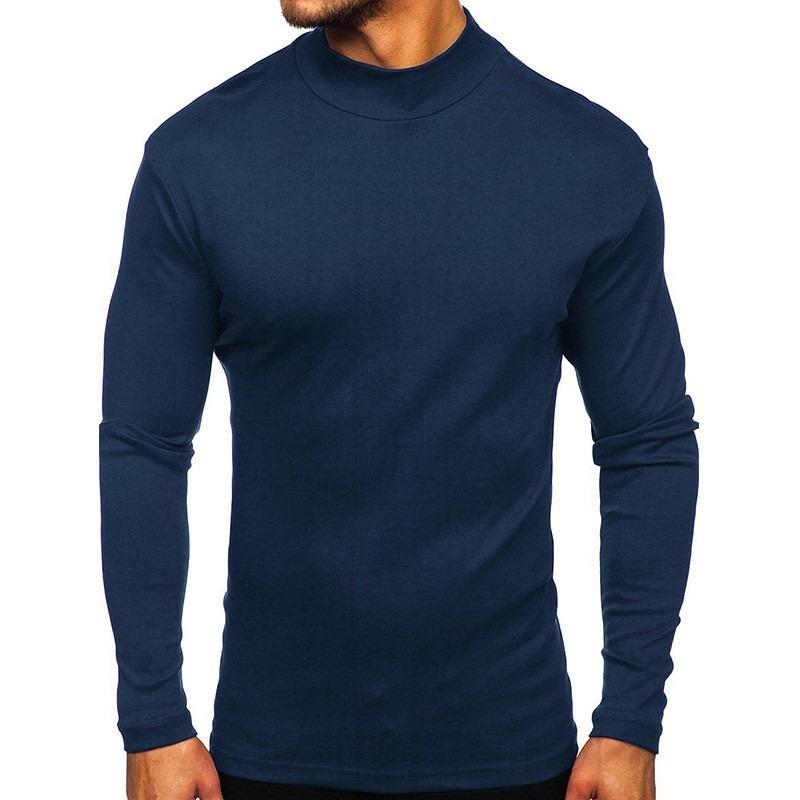 Men S Long Sleeve T Shirt Slim Fit Thick Warm Autumn Winter