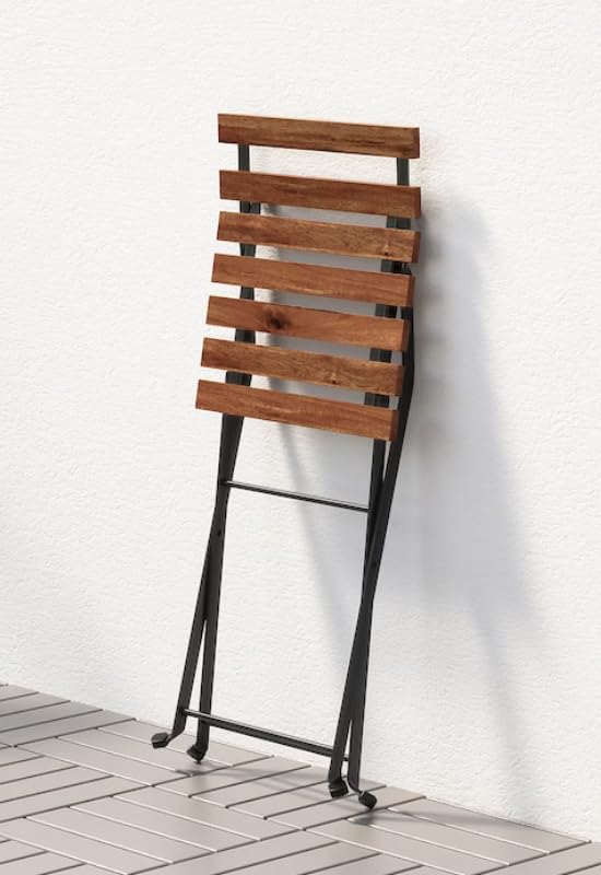 TARNO Folding Chair, Acacia Wood and Steel [IKEA] (00165128)