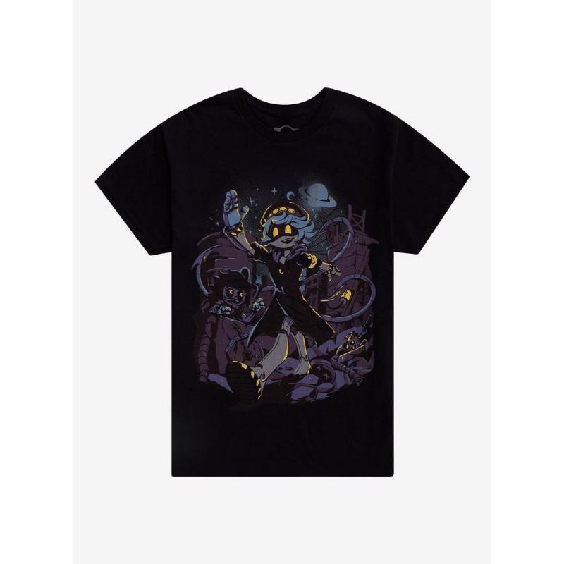 Men Women Murder Drones N Uzi Anime Robot Graphic T Shirt O Neck Short Sleeve Loose Fit Casual Summer Streetwear Unisex Daily Wear Tops Tees