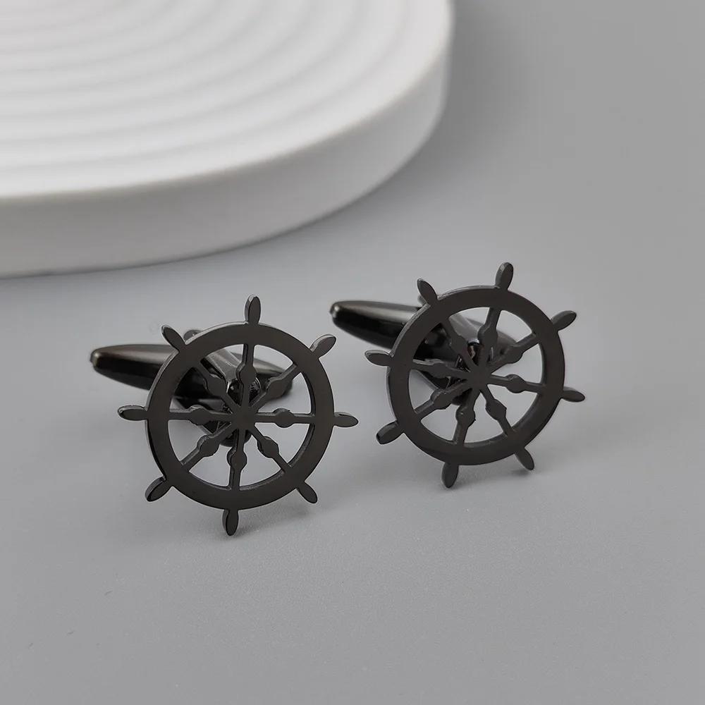 Bat Cufflinks for Men Sleeve Wrist Buttons Shirt Clasps Stainless Steel Cuff Buckle Wedding Grooms Jewelry Mens Accessories