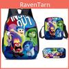 Inside Out Brain Characters Kids School Backpack Set With Lightweight Oxford Material For Elementary Students