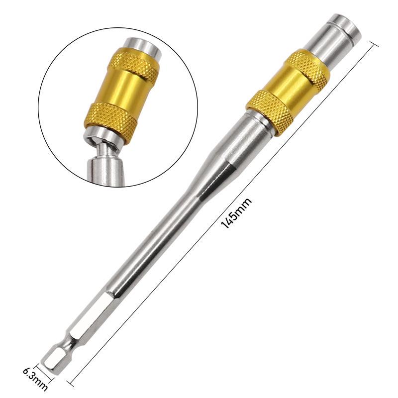 145mm Extended Hex Shank Quick Release Self-Locking Bit Adapter for Electric Screwdrivers