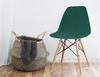 Scandinavian Chair Cover Green Velvet