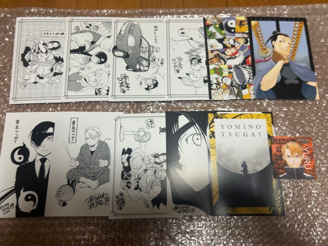 [Б/У] Yomi no Tsugai (Пара из Преисподней) Бонус от комикс-магазина: 11 Открыток + 1 Наклейка - Хирому Аракава