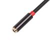 3.5mm Universal Mobile Phone PC Audio Male to Female Extension Woven Net Cable