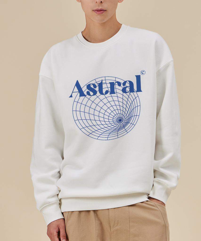 ASTRAL PROJECTION Astral Tunnel Loose Fit Sweatshirt_White