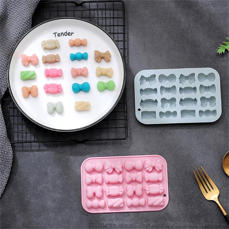 3pcs Candy Shape Silicone Mold DIY Cake Pastry Baking Mold Cake Decorating Tool for Making Chocolate Fondant Decor