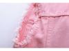 Women's Short Slim Sleeveless Denim Vest - Solid Color Waistcoat Cardigan