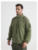 Herren Taktische Fleece Kapuzenjacke mit Stehkragen