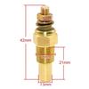 52mm Wassertemperaturanzeige Blaue LED-Beleuchtung mit 16mm-40mm Anschlussrohr-Adapter Schwarz/Blau mit Wassertemperatur 1/8NPT Sensor