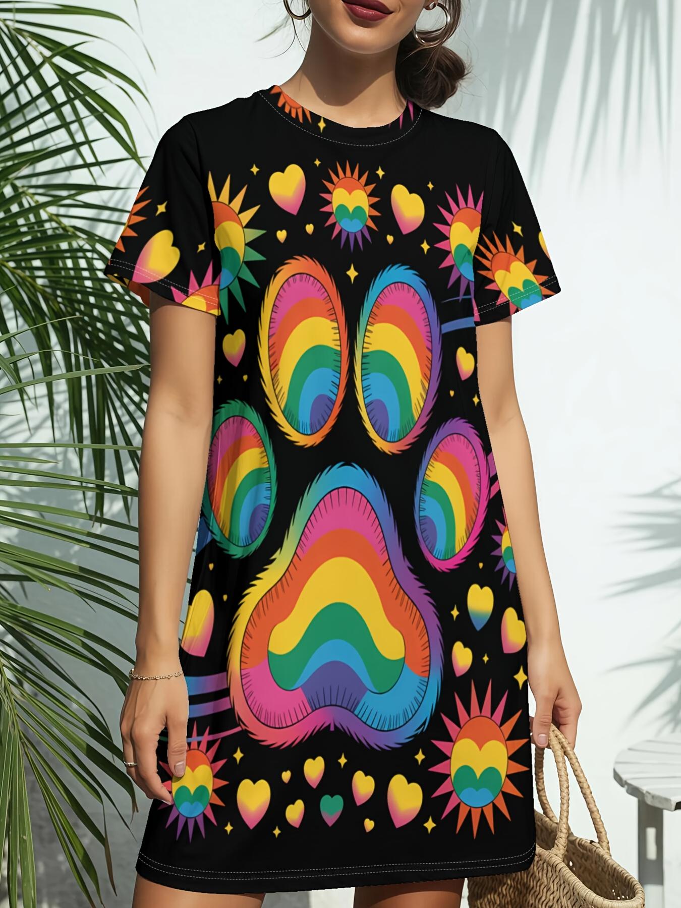 

Women S New Crew Neck Short Sleeve T-Shirt Dress. American Trend Digital Print. Casual ; Versatile for Spring And Summer. Elegant And Chic Women re 5XL дубильная кора