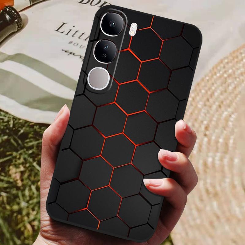 For Vivo V40 Lite 4G 5G V40Lite (IDN) V40E V 40 SE Case Luxury Painted Phone Silicon Back Cover For Vivo Y200 Y300 Cases Shell