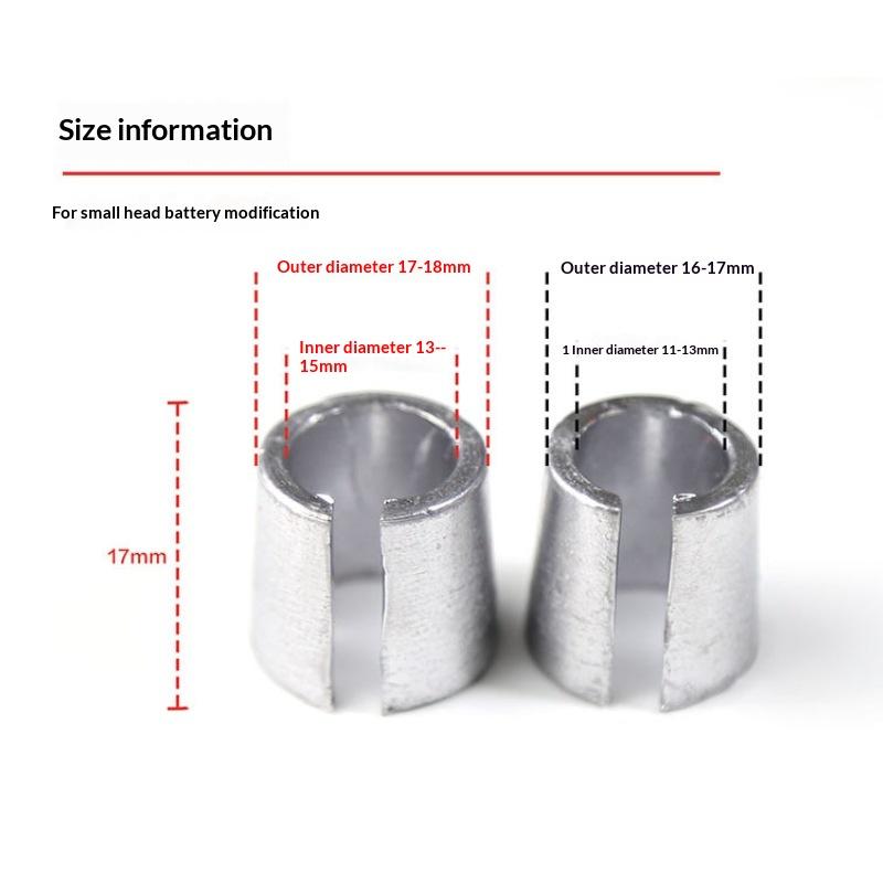 1/5 Sets Car Battery Terminals Converters Post Adapters Battery Negative Terminal Adapter Positive Post Shim Converters