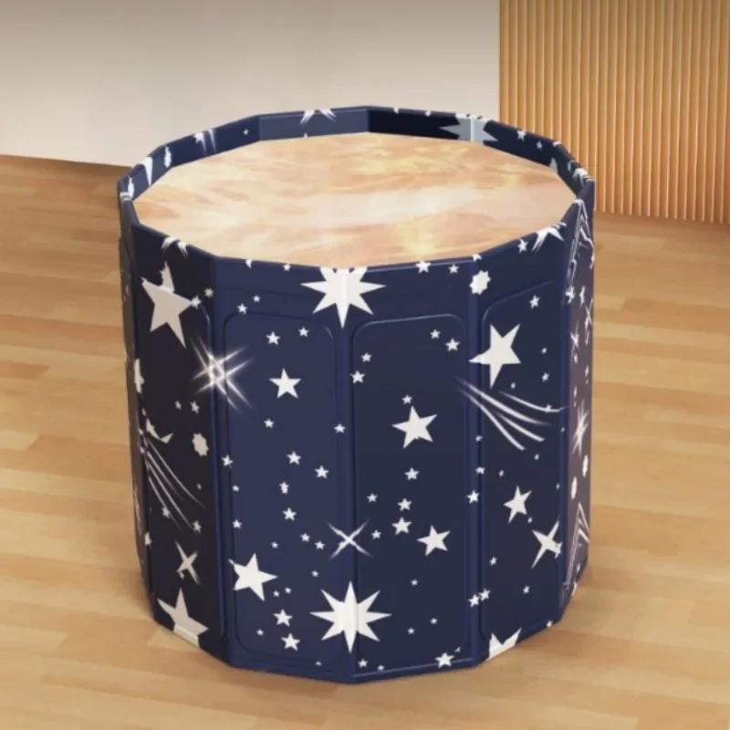 Foldable Adult Bathtub, Portable Deep Soak Tub for Small Spaces, Thickened Insulated Round SPA Bath, Space Saving Home Upgrade