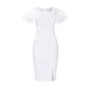 Plus Size Women's Dress Summer Temperament Commuter Square Neck Short-sleeved Sexy Hip Dresses