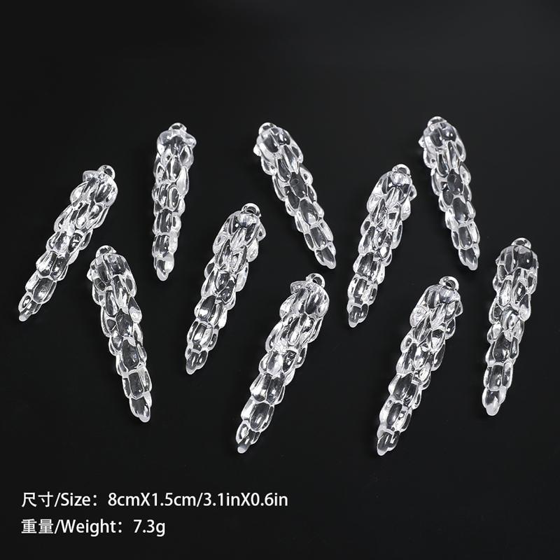 5/10Pcs Christmas Decoration Xmas Tree Hanging Pendant Ornaments for Home Room Decor Acrylic Snowflake Navidad 2026 Accessory