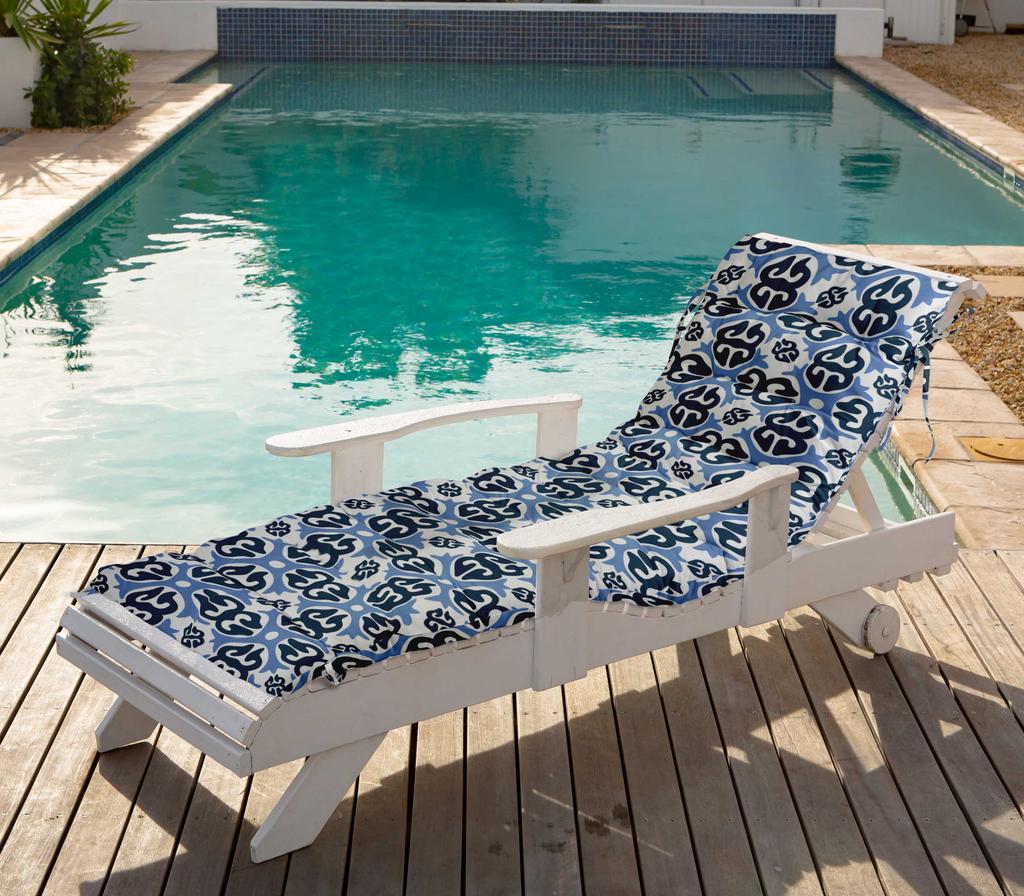 Vargottam Printed Rocking Chair Sofa Cushion With Ties  Chaise Recliner Quilted Thick Padded Seat Cushions Recliner Garden Outdoor