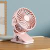 720 Degree Rotate Clip Mini Fan Built In Soft Night Light Quiet Portable Personal Cooler Fan USB Rechargeable Indoor Outdoor