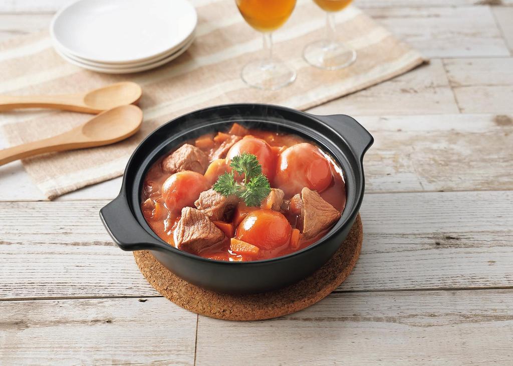 Kakusee Delicious DEL-20 Tabletop Pot, 19cm, Serves 1-2, Size 6, Western-Style Earthenware, Microwave and Heat Safe