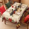 Custom Christmas Rectangle Tablecloth, Custom Photo Tablecloth For New Year Party And Dinner Christmas Table Decor Tablecloth