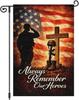 Heyfibro Memorial Day Always Remember Our Heroes Garden Ag 12x18 Inch Double Sided Patriotic Veteran Day Military Soldiers