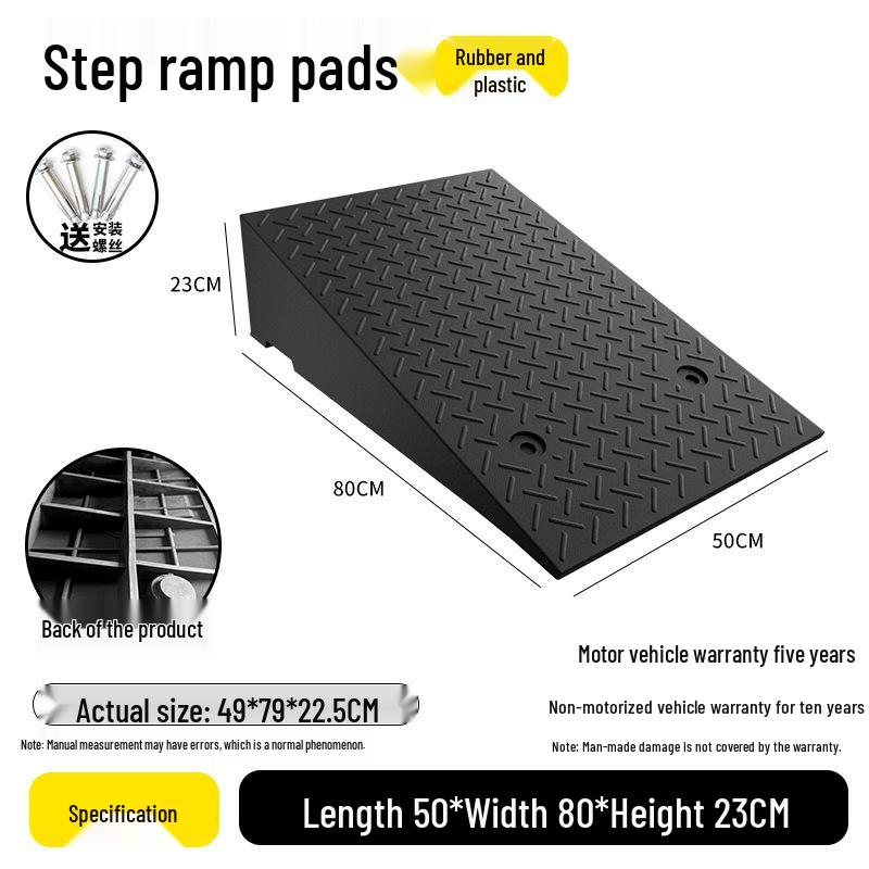 Rubber Curb Ramp for Cars and Household Steps