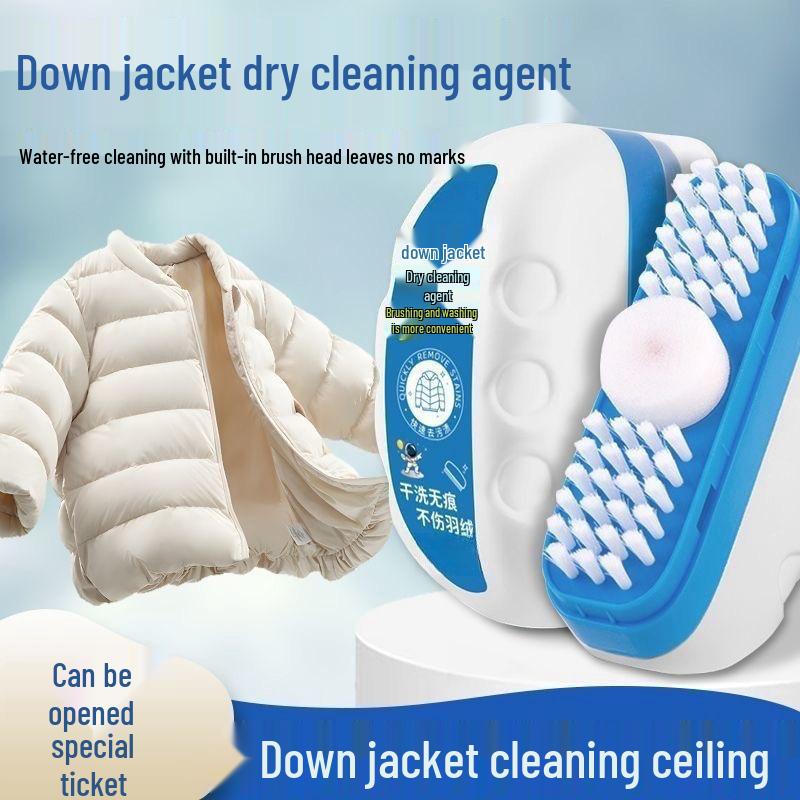 Waterless Down Jacket Cleaner: Multi-Use Dry Cleaning Brush for Stain and Oil Removal