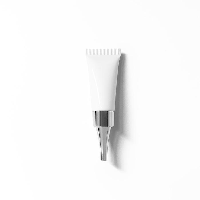 In Stock: 3g White Soft Tube for Cosmetic Refill with Inner Plug, Small Capacity Trial Size