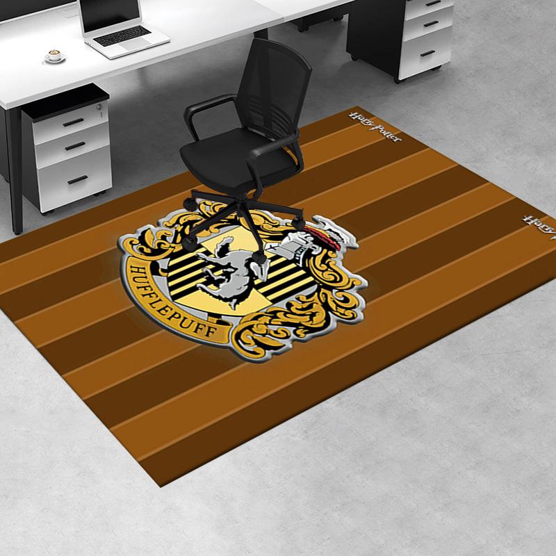 

Harry Potter Hufflepuff Crest Phone Case Office Mat Home Decor Office Desk Chair Rugs Chair Carpet for office Chair Mat Gift For Halloween & 60cm by 90cm