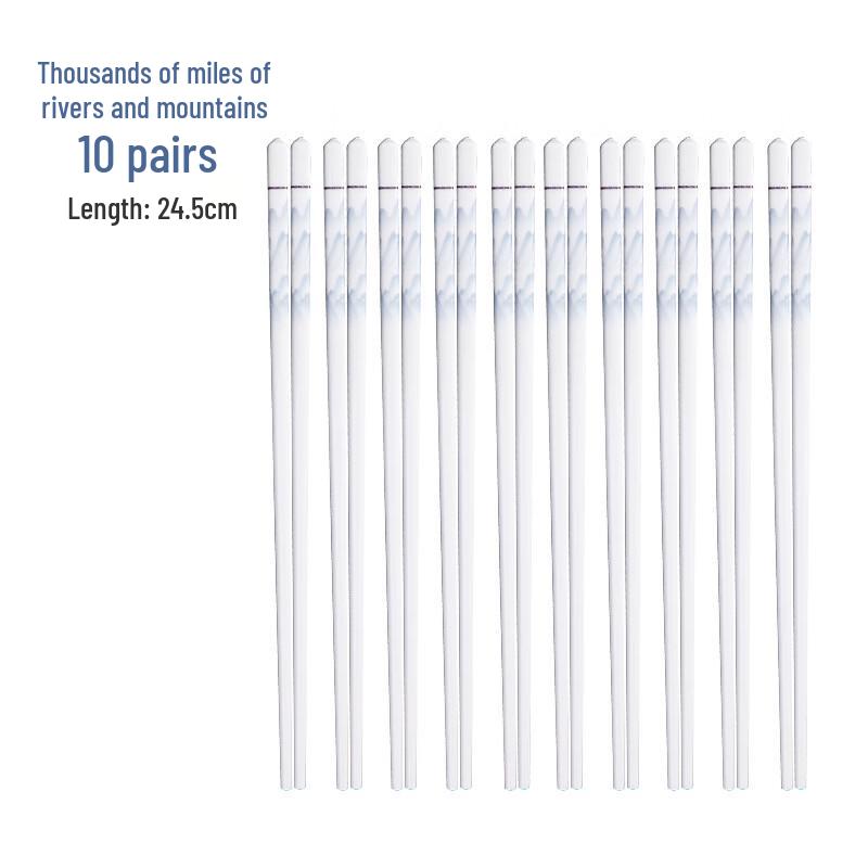 Ru Han Ceramic Chopsticks - Rivers & Mountains Series